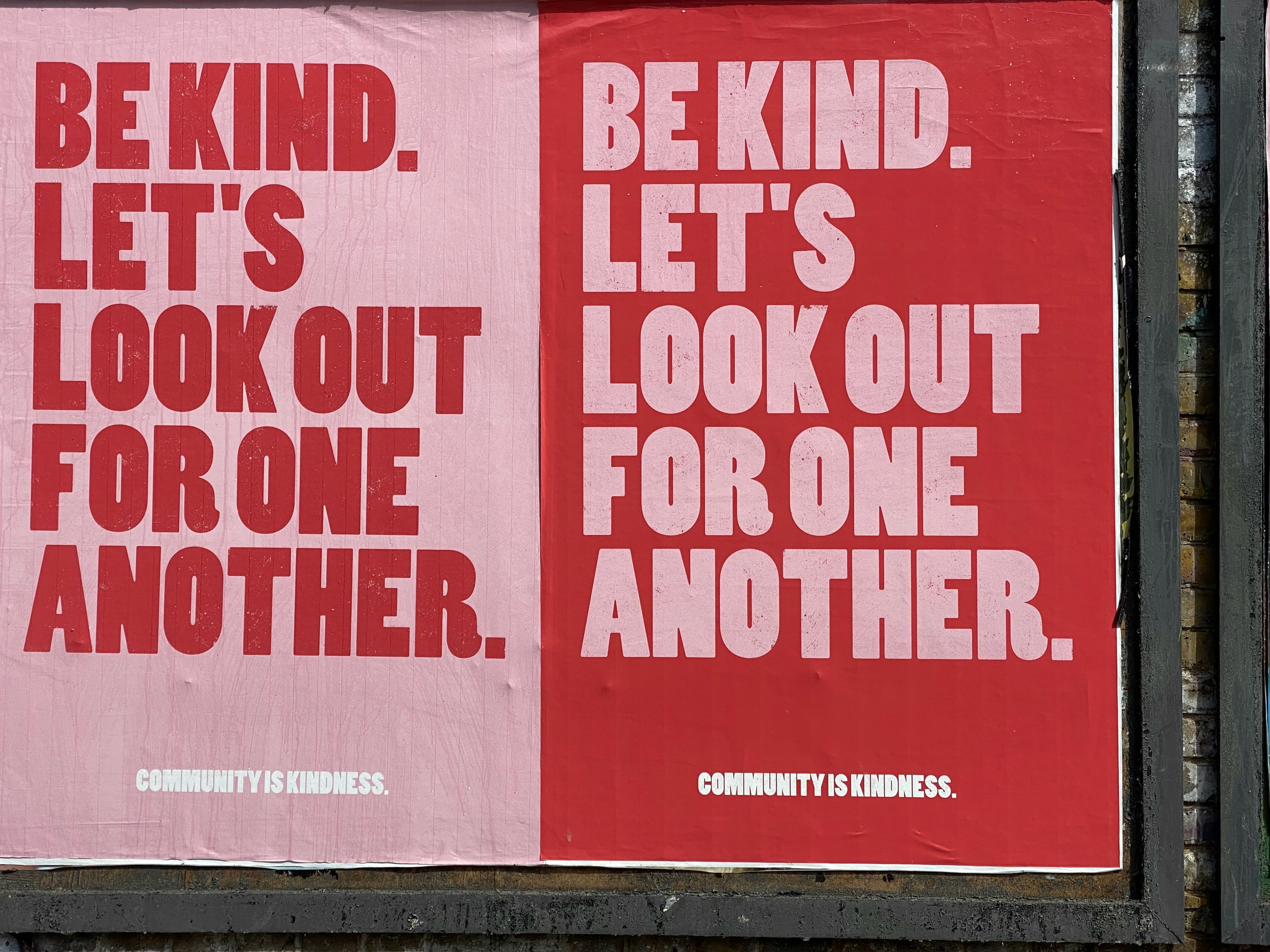Be kind poster message
